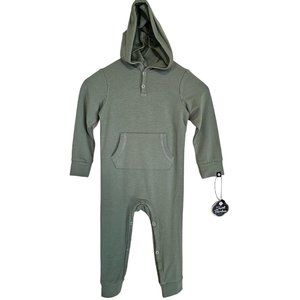 Sweet Bamboo hooded pocket romper